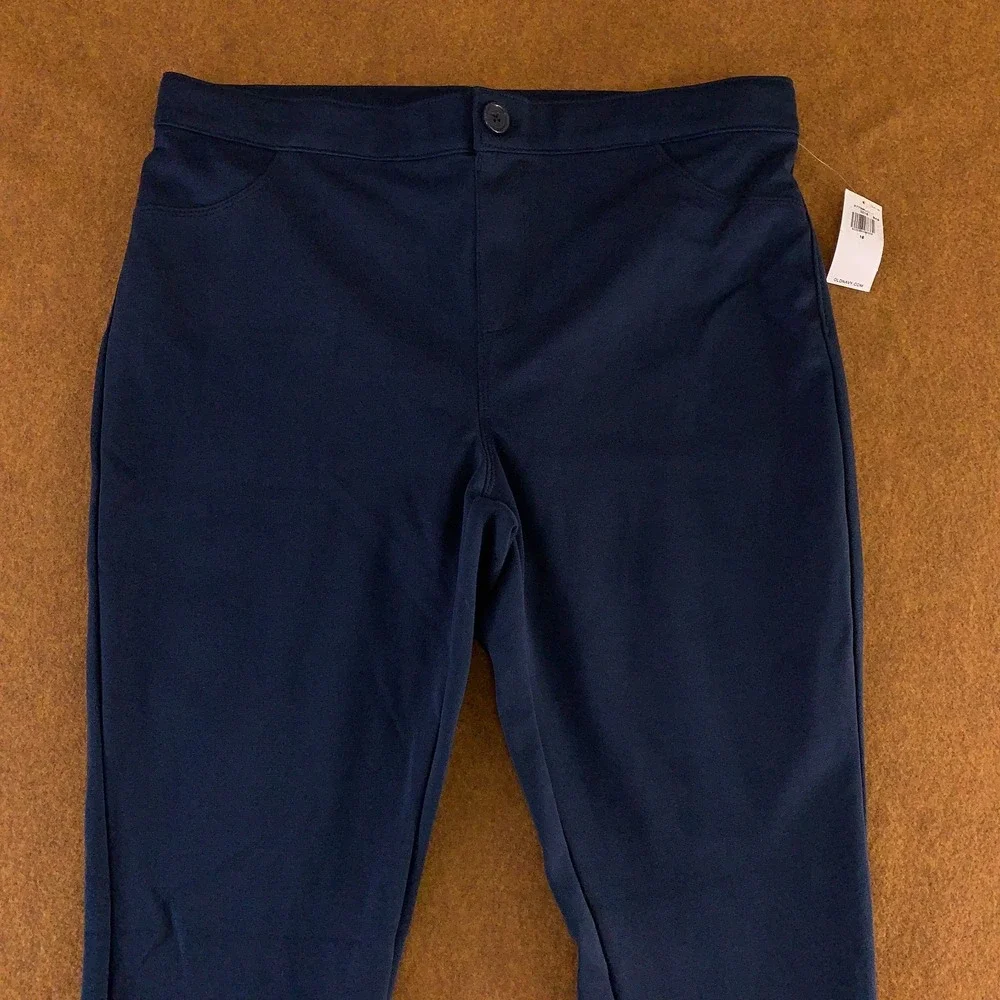 Old Navy Girls Size 16 Ink Blue School Uniform Ponte-Knit Jeggings NWT